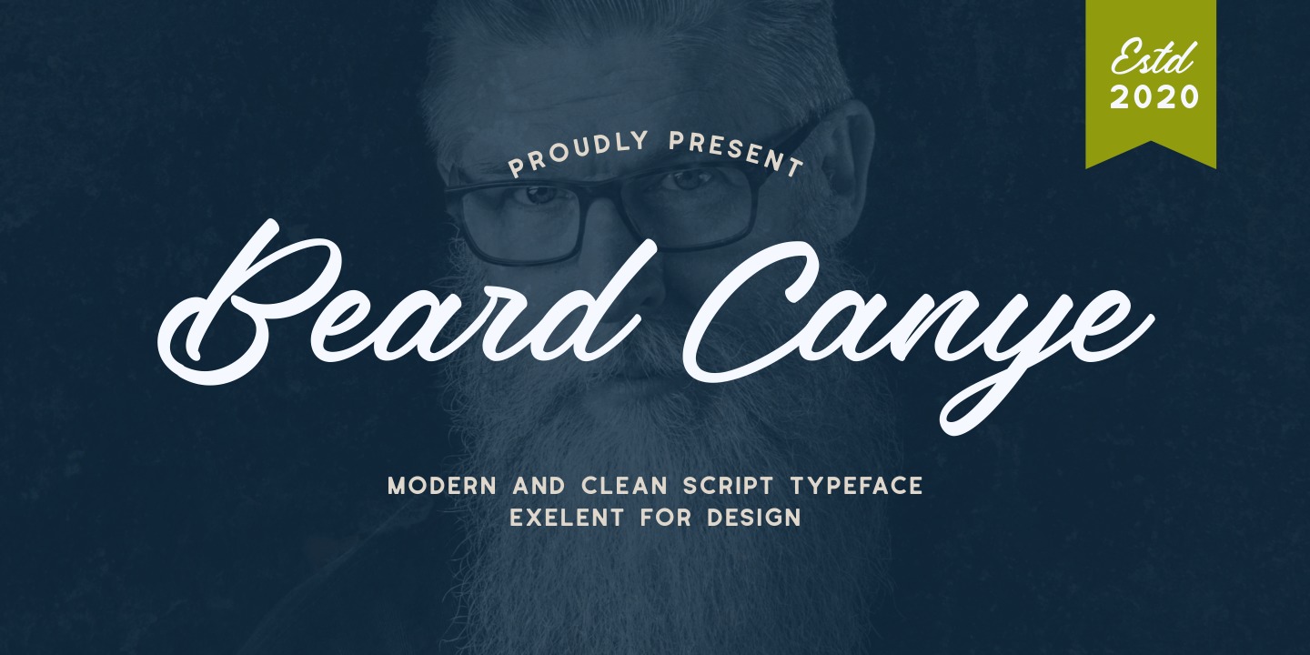 Пример шрифта Beard Canye